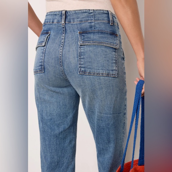 SOLD Kut From The Kloth Charlotte Utility Jeans in Marvel Blue - Picture 5 of 16